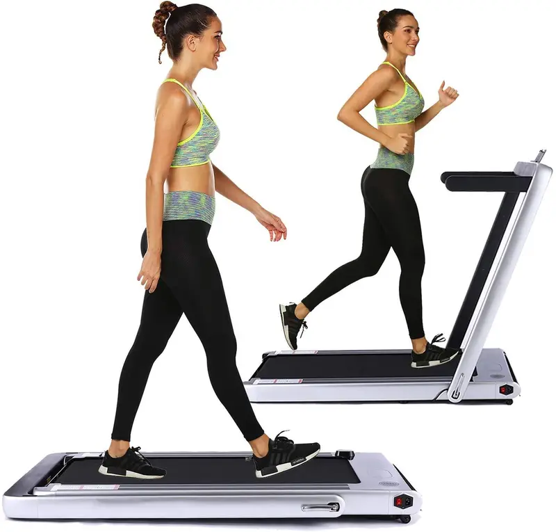 Oppsdecor Under-Desk Folding Treadmill – 2-In-1 Walking/Running Machine With Bluetooth Speaker And Remote Control 1