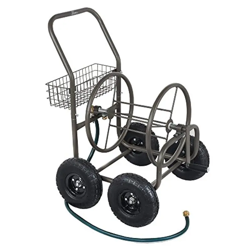 Palm Springs 4-Wheel Portable Hose Reel Cart – Holds Up To 250 Feet Of Garden Hose 1