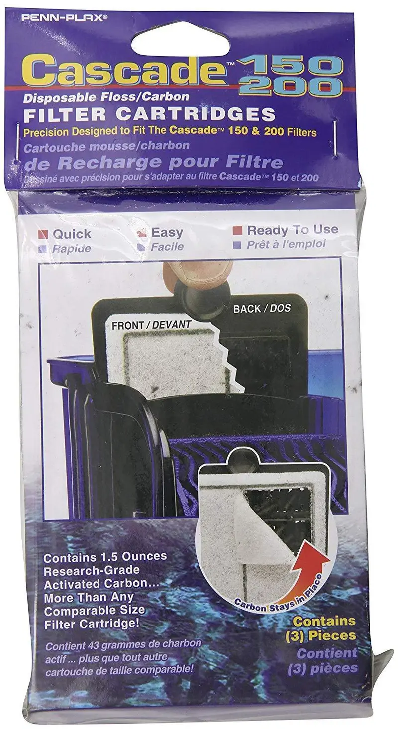 Penn Plax Cascade Hang-On-Back Filter Cartridges – 3-Pack (Cpf34C3) 1