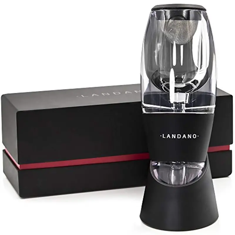 Premium Wine Aerator & Decanter Set – Includes Stand, Velvet Pouch, Gift Box And Bonus Ebook 1