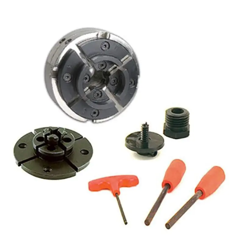 Psi Woodworking Cug3418Cc 4-Jaw Lathe Chuck – Precision Utility Grip System For Turning Projects 1