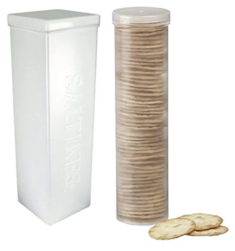 Saltine Cracker Sleeve Storage Kit: Round + Square Airtight Cookie Keepers 1
