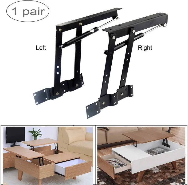 Sauton Lift-Up Table Mechanism – Dual-Pivot Folding Hinge System For Adjustable Standing Desks 1