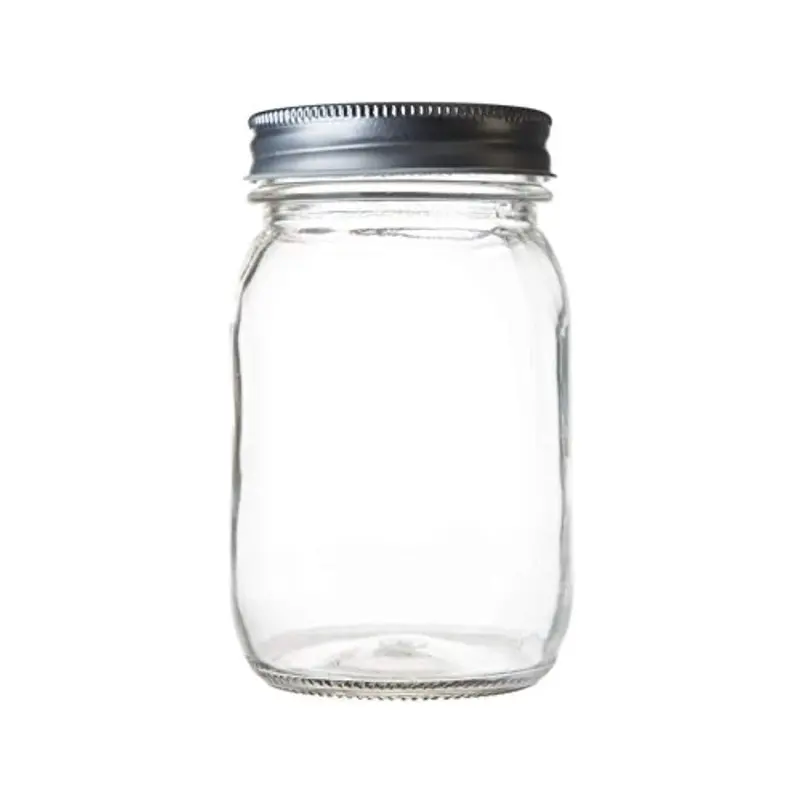 Seacoast 16-Ounce Regular-Mouth Mason Jar Set With Rust-Resistant Steel Lids (6-Pack) 1