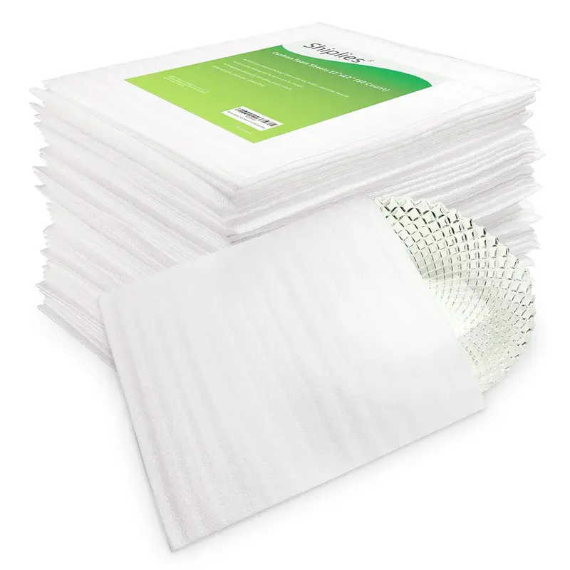 Shiplies 150-Pack 12" X 12" Thick Foam Wrap Pouches – Protective Cushioning For Stemware, Porcelain, And Fragile Moving Items 1