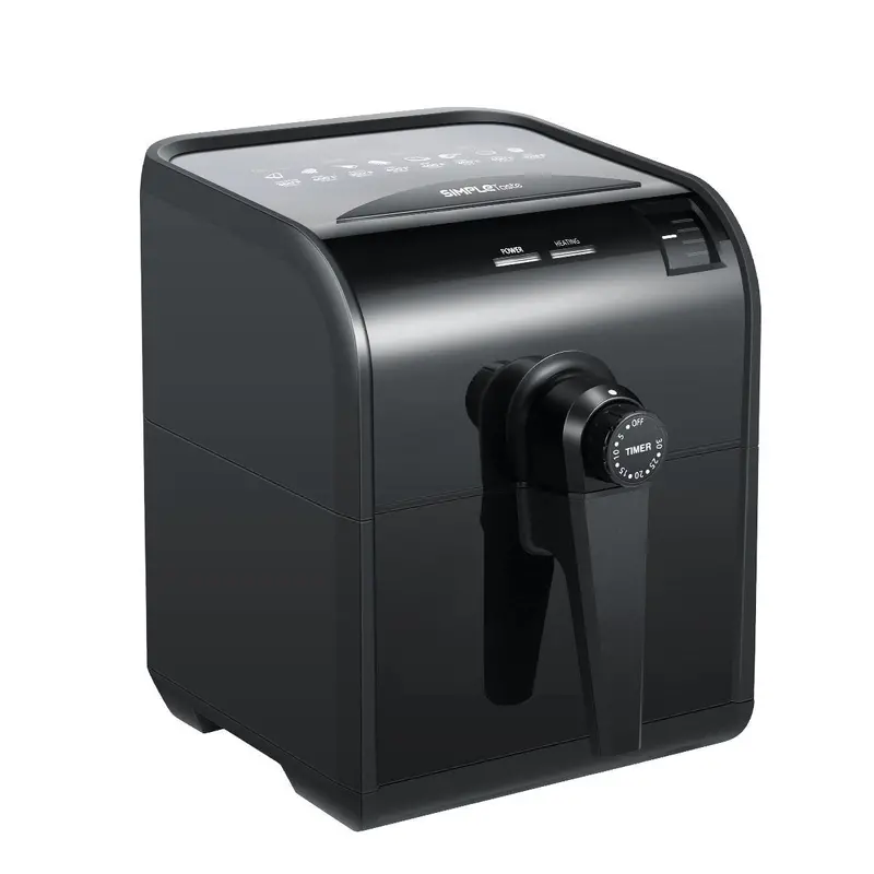 Simpletaste 3.2-Quart Air Fryer – Rapid-Circulation Oil-Free Cooking Appliance With Digital Timer & Adjustable Temperature Control (Black) 1