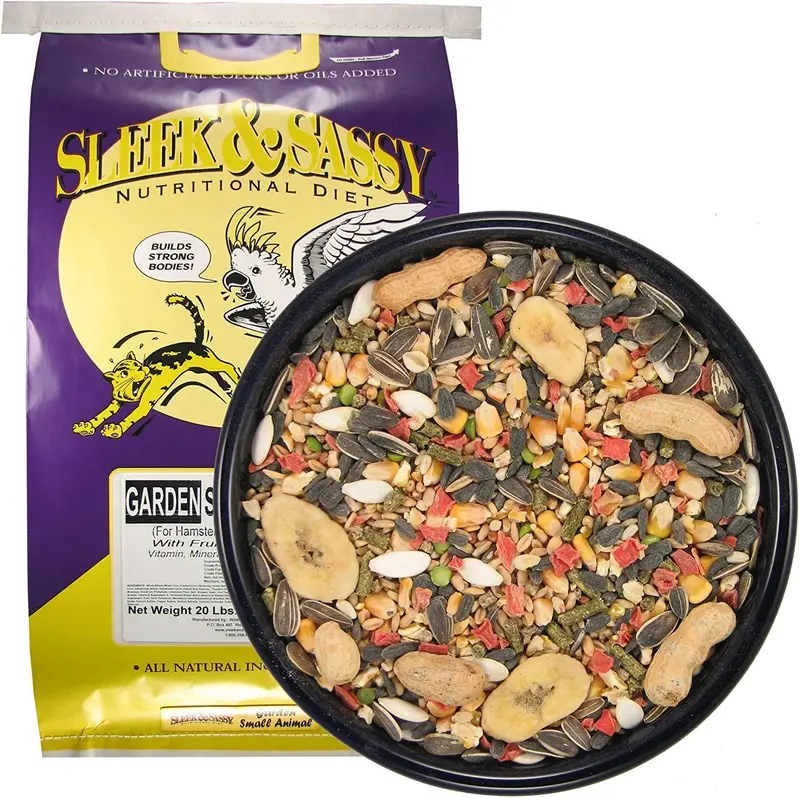 Sleek & Sassy Garden Small Animal Food – Balanced Blend For Hamsters, Gerbils, Mice & Rats 3
