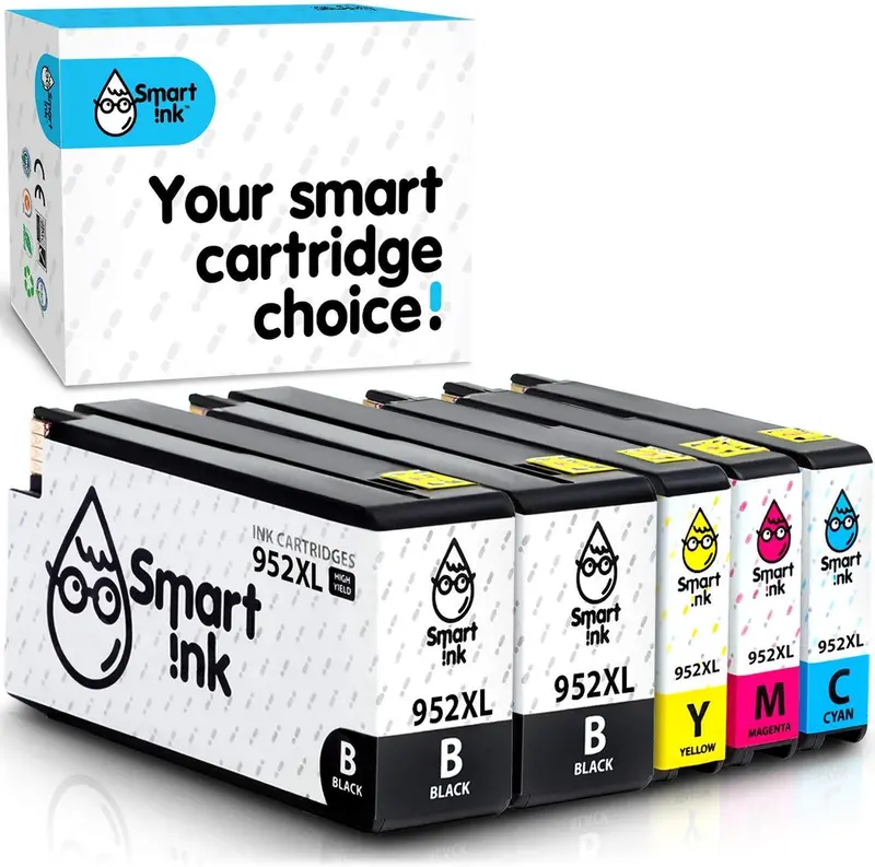 Smart Ink Compatible Hp 952Xl Combo Pack – 2 Black + 1 Each Cmy For Officejet Pro & Officejet Models 1