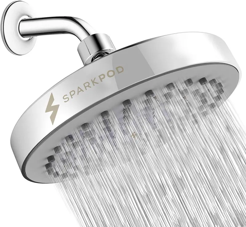 Sparkpod High-Pressure Rain Shower Head – Modern Chrome Design With Tool-Free Installation & Adjustable Spray Settings 3