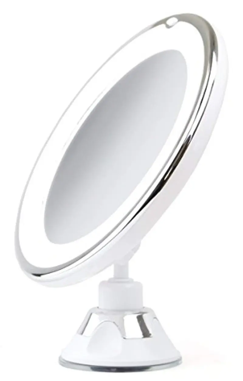 Sparrow Decor Lighted Makeup Mirror – 7X Magnification Wall-Mountable Led Vanity Mirror With Suction Cup & Adjustable Tilting Arm 1
