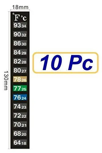 Sukragraha Adhesive Digital Thermometer Strip – Dual-Fahrenheit/Celsius Display (10-Pack) 1