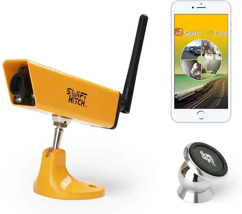 Swift Hitch Sh04 Wireless Wi-Fi Backup Camera – Portable Hitch Alignment Camera With Smartphone Streaming 1