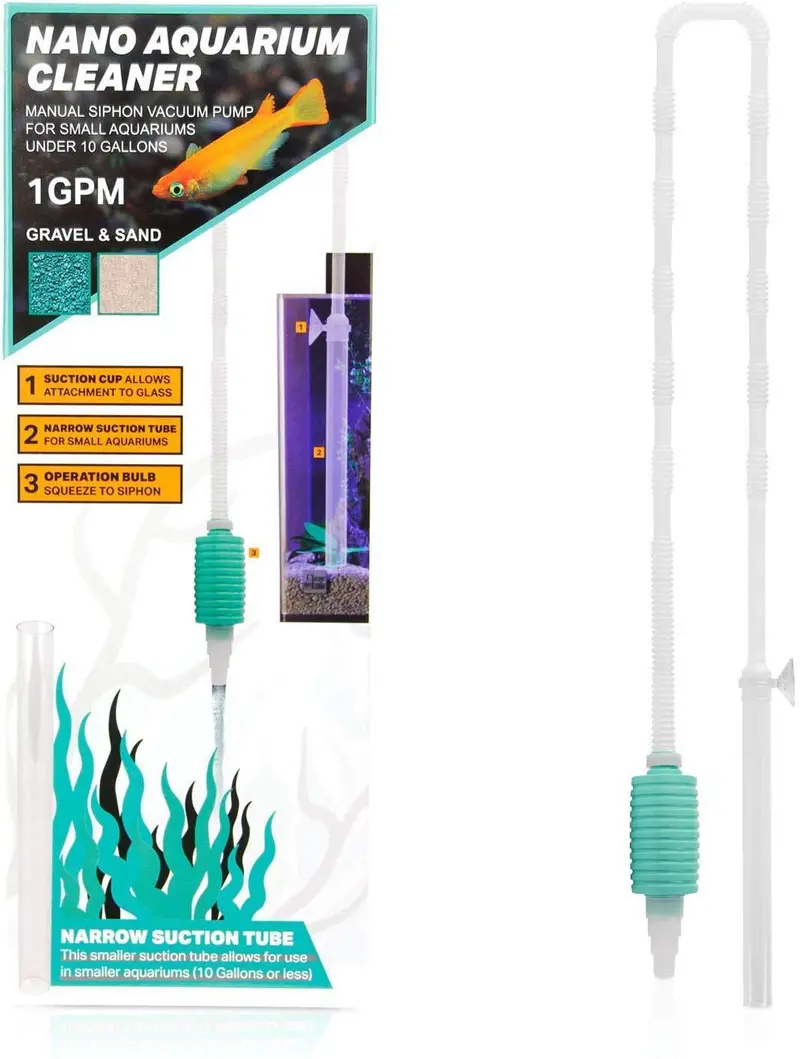 Tera Pump Gravel Vacuum Cleaner — Bpa-Free Sand & Debris Remover With Adjustable Flow Control 2