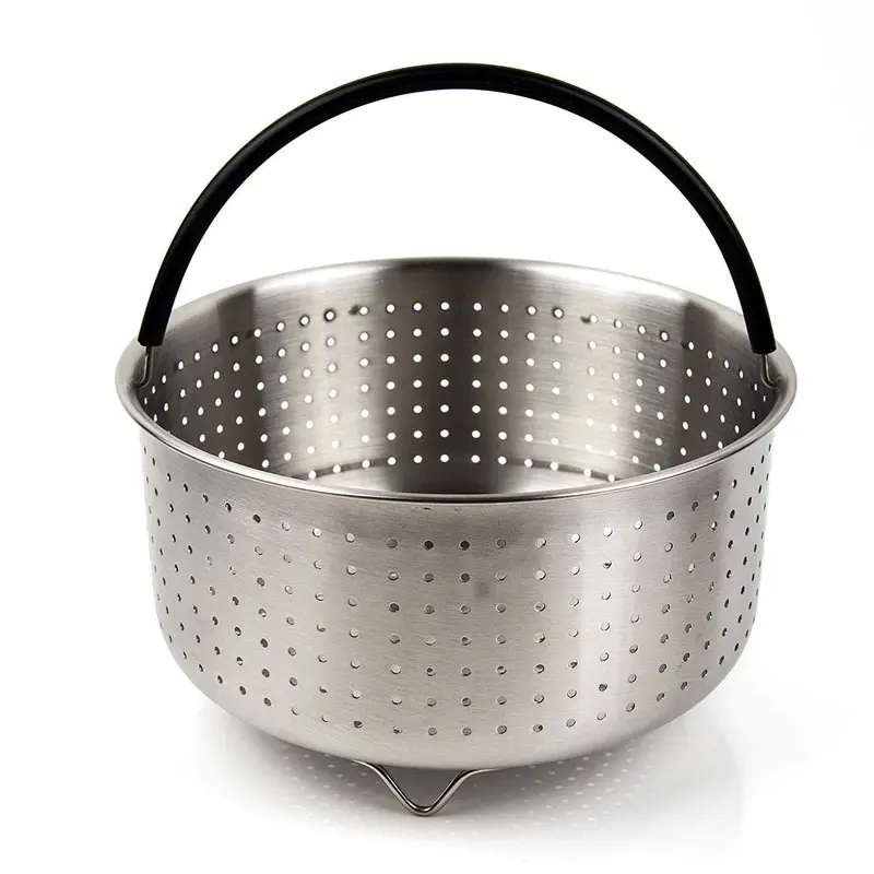 The Tinker Mart Stainless Steel Steamer Basket – Compatible With 6-Quart & 8-Quart Instant Pot Models And Other Standard Pressure Cookers 1