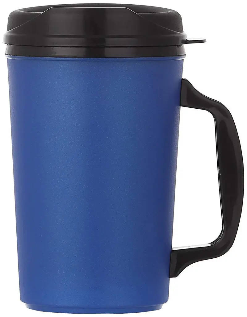 Thermoserv 20-Ounce Foam-Lined Insulated Mug – Pearl Dark Blue Heat-Retaining Beverage Cup 1