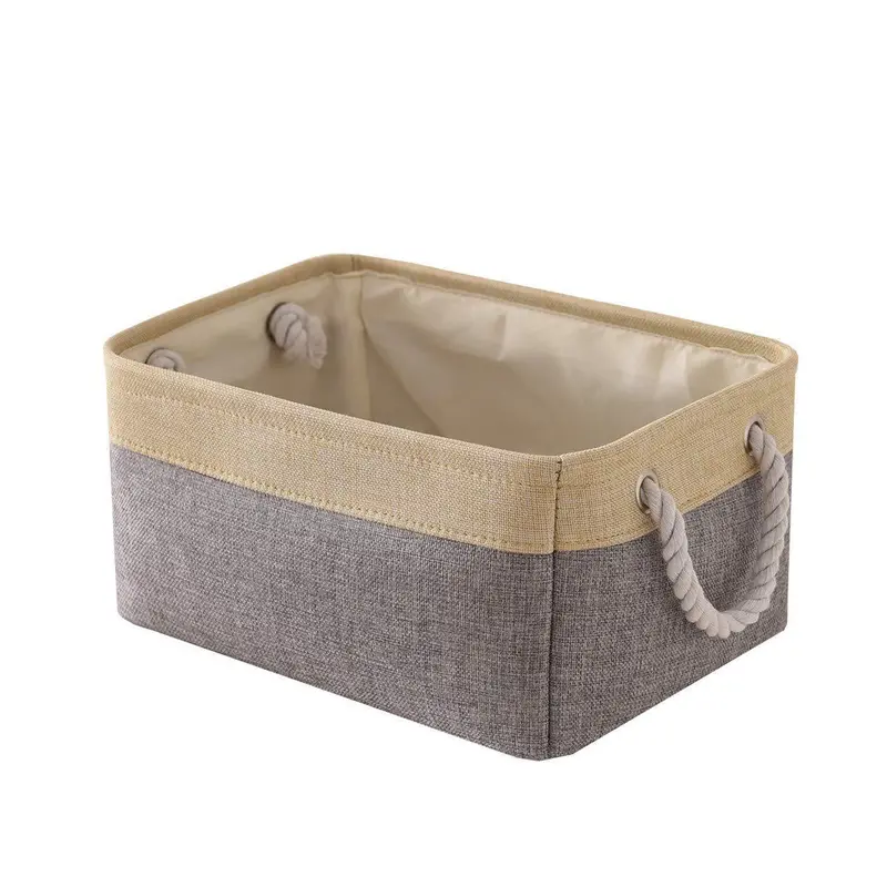 Thewarmhome Foldable Jumbo Fabric Storage Bin – Grey, 18.9" X 15" X 11.8" 2