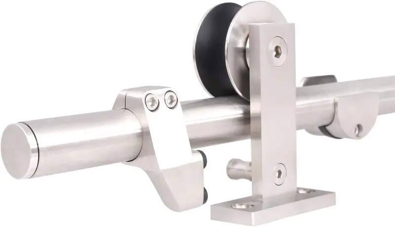 Tms Modern Wooden Sliding Barn Door Hardware Kit – Stainless Steel Track & Fittings 1