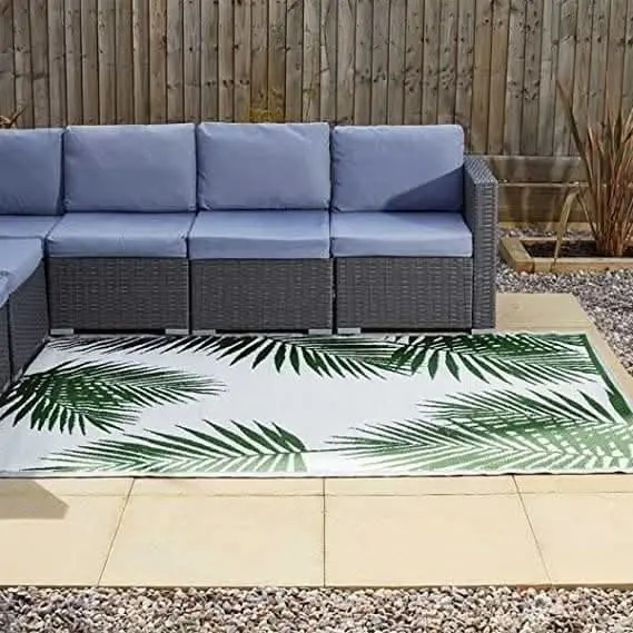 Tropicana Green Alfresco Mat – 150X210Cm Versatile Indoor/Outdoor Rug 1
