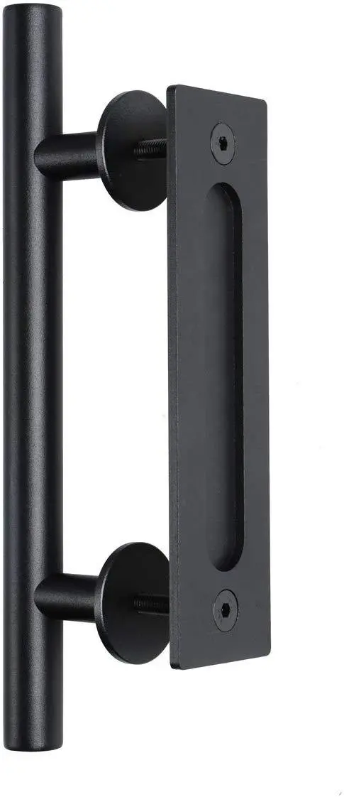 U-Max 6-Foot Sliding Barn Door Hardware Kit – Heavy-Duty I-Shape Hangers For 36"–40" Doors 1