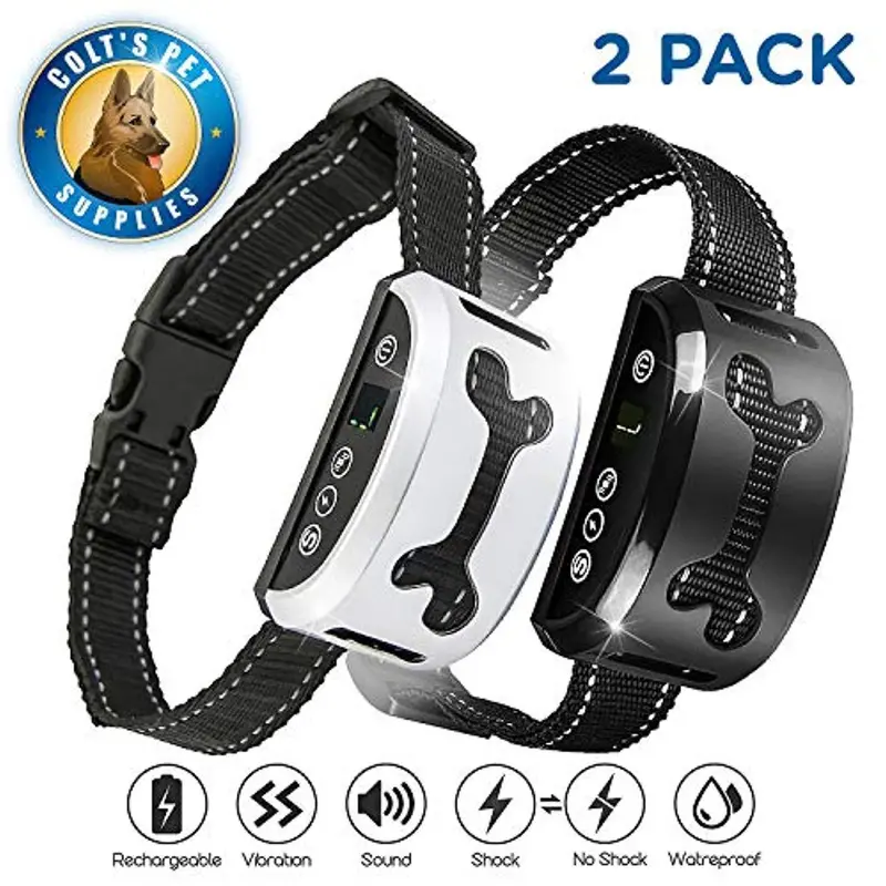 Upgraded Smart Bark Collar – Dual-Mode (Vibration/Beep) + Optional Shock, Adjustable Fit For Dogs 6+ Lbs 1