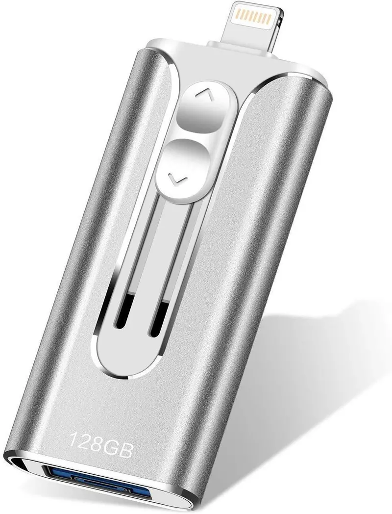 Upstone 128Gb Ios-Compatible Photo Stick – Lightning + Usb 3.0 Dual-Port Memory Stick For Iphone, Ipad, Android, And Pcs 1