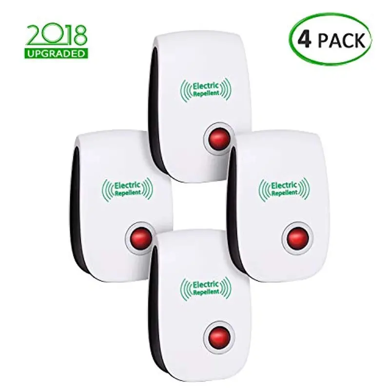 Vepower Upgraded Ultrasonic Pest Repeller – 4-Pack Electronic Mosquito & Insect Control For Indoor Use (2018 Model) 1