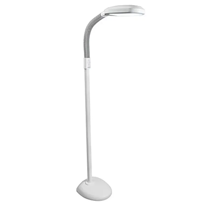 Verilux Smartlight Full-Spectrum Led Floor Lamp – Dimmable Task Light With Adjustable Gooseneck For Reading & Crafts 1