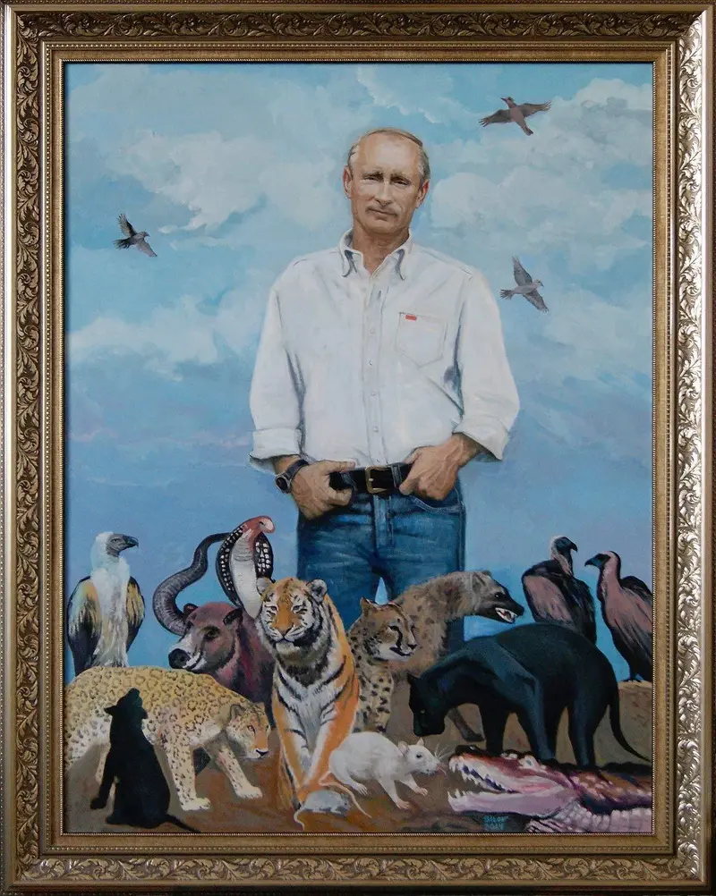 Vladimir Putin: Spring – Expressive Portrait Art Print 1