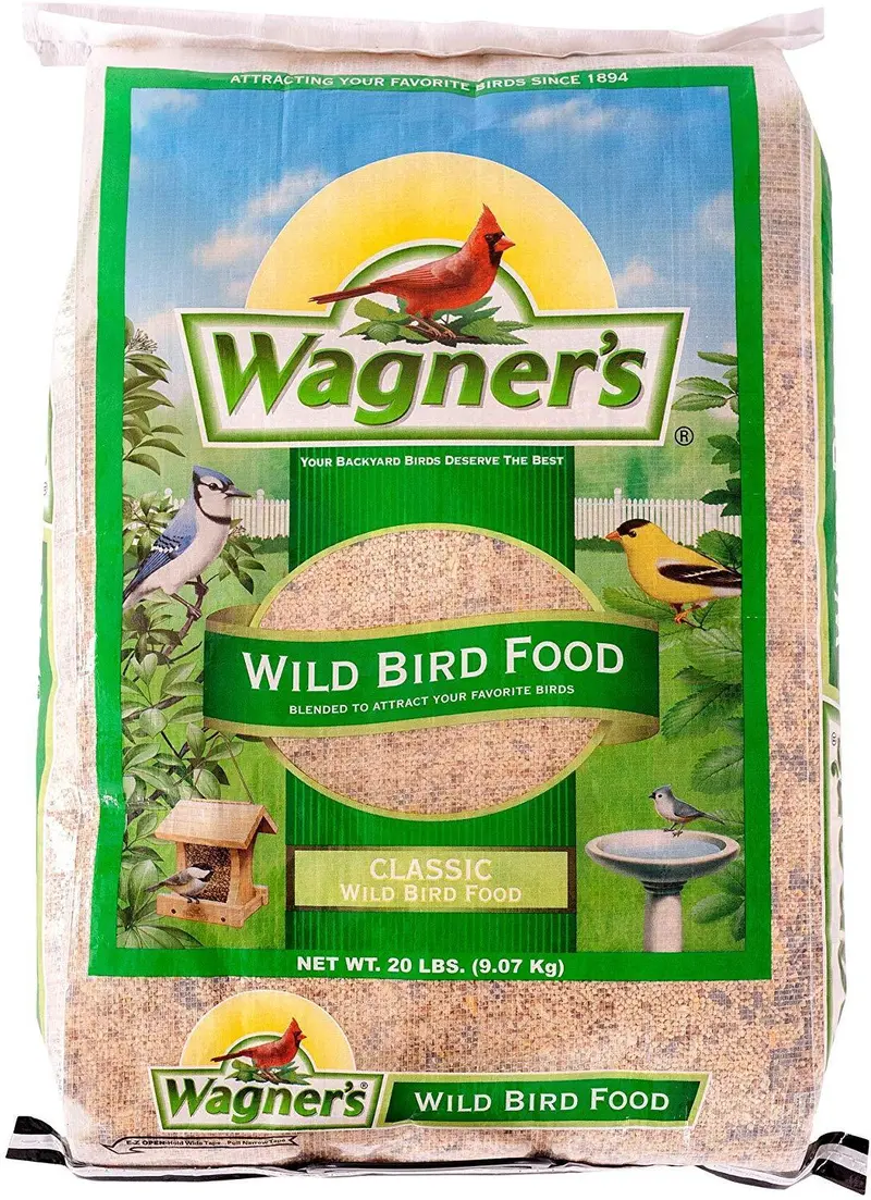 Wagner Classic Wild Bird Seed Mix – 20 Lb Resealable Bag For Outdoor Feeders 2