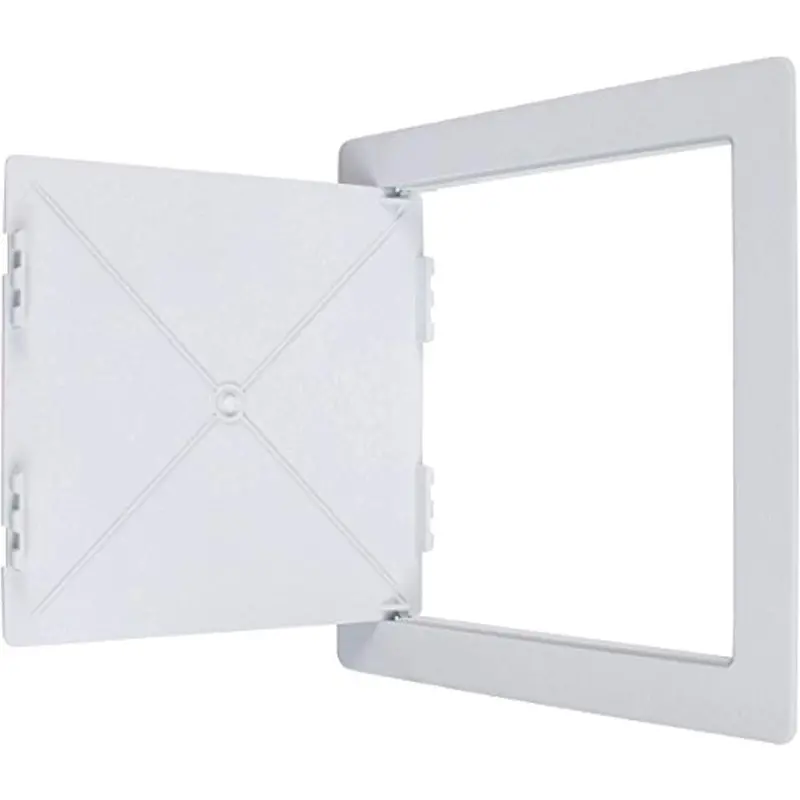Wallo Reinforced Plastic Access Panel – 10" X 10" Hinged Drywall/Ceiling Cover For Electrical, Plumbing & Wiring Maintenance 1
