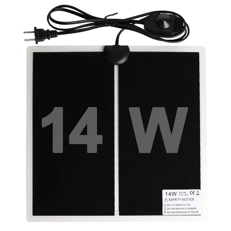 Wuhostam 14W Waterproof Reptile Heating Pad – Adjustable Temp Terrarium Mat With Controller For Tanks & Seedlings 1