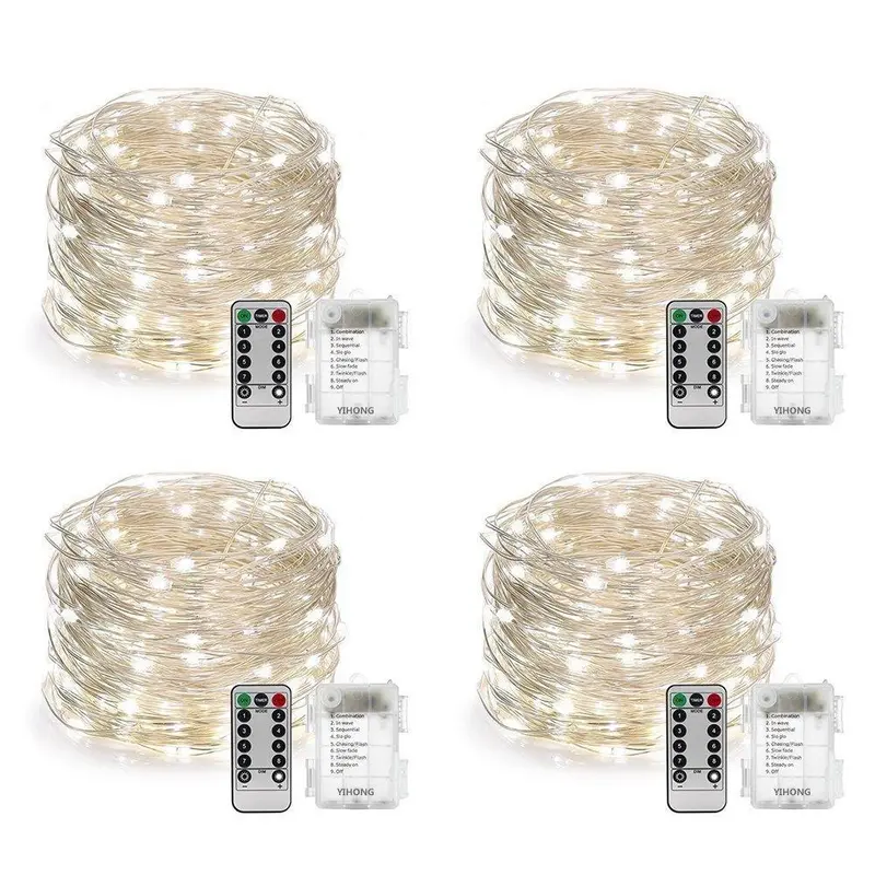Yihong Battery-Powered Fairy Lights – 16.4 Ft Waterproof String Lights With Remote, 8 Flash Modes & 50 Leds For Holiday Decor 1