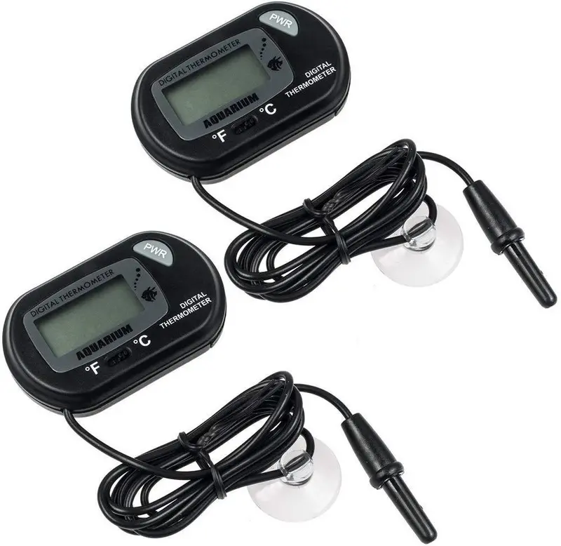 Zacro Dual-Pack Lcd Digital Aquarium Thermometers — Waterproof, Real-Time Temperature Monitoring 1