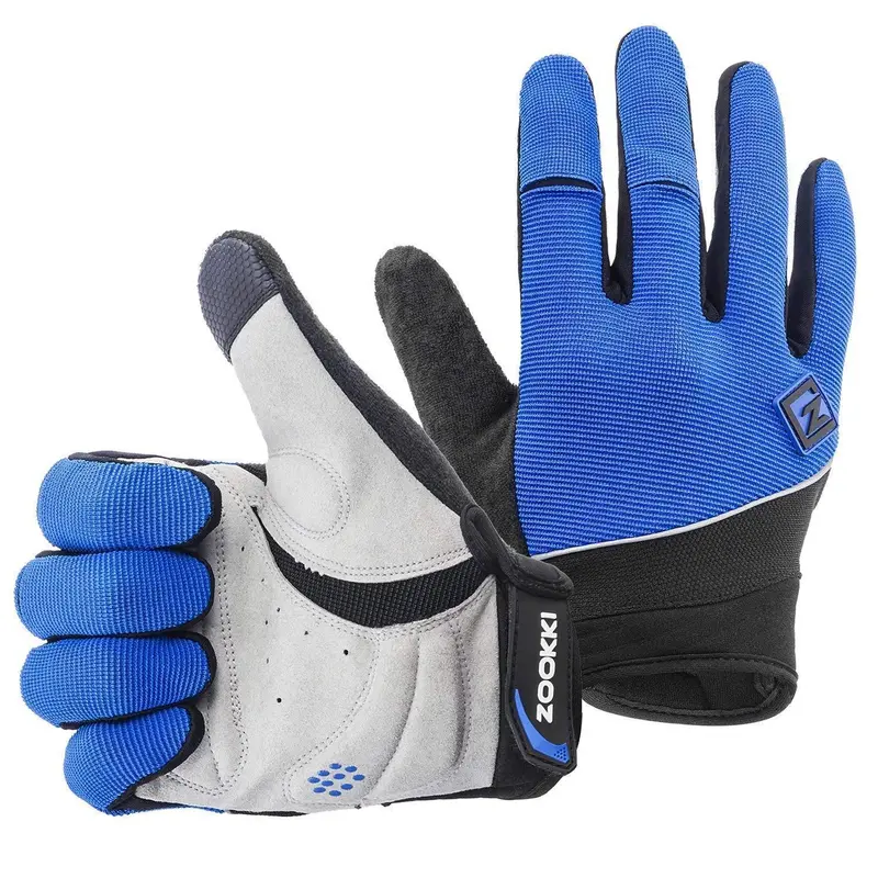 Zookki Cycling Gloves – Full-Finger Gel-Padded Bike Gloves With Touchscreen Compatibility For Men And Women 1