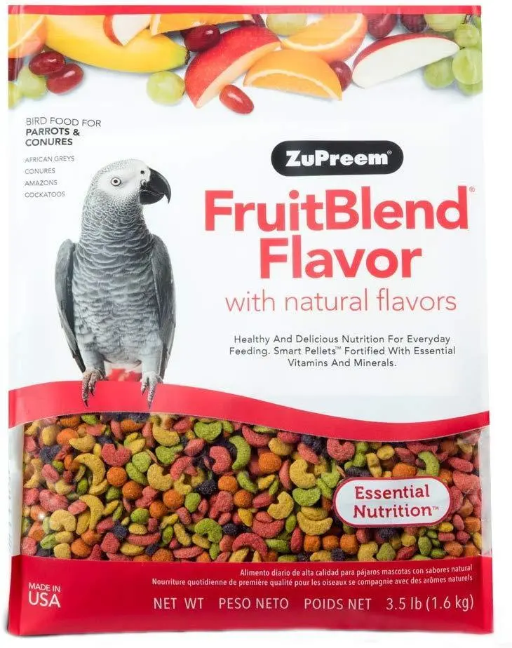 Zupreem Avianmaintenance Fruitblend – Complete Diet For Medium & Large Companion Birds 1